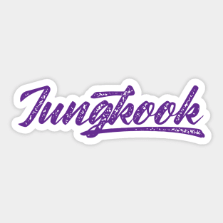 Jungkook baseball typography Sticker